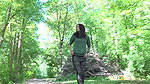 Drizzling On The Path 1080p Got2Pee