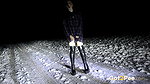 European Babe In Boots Stands And Pees In The Snow Got2pee