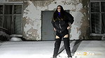 European Babe Squats In Deep Snow To Piss Got2pee
