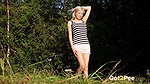 Hot Blonde Bends Over And Pees On The Grass Got2pee