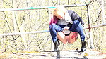 Hot Blonde Pulls Down Denims To Piss Outside Got2pee