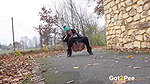 Naomi Benet Squats To Piss Outside In Suburbs Got2pee