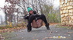 Naomi Benet Squats To Piss Outside In Suburbs Got2pee