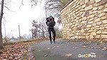 Naomi Benet Squats To Piss Outside In Suburbs Got2pee