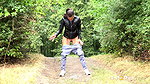 Raven Haired Ali B Squats And Relieves Herself Got2pee