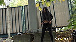 Raven Haired Shalina Shine Squats To Pee Got2pee