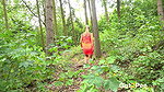 Red Hot Blonde Rear View Pissing Got2Pee