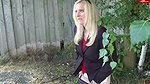 Dirty Tina Nylons Outdoor eingesaut