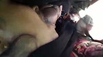 Beautiful girl giving blowjob outdoor when they gone for jungle trip