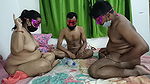 Threesome Bhabhi Taking Advantage of Truth and Dare Game  Ending with a Threesome Sex