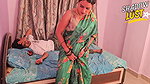 Huge Boobs Indian Maid Stripped off Her Saree and Fucked Hard by Young Boy