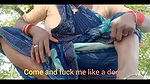 Asking pleasure outdoor in the farm sitting wearing saree