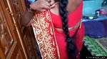 Desi Bhabi Changing Her Red Shari