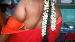 Desi Bhabi Changing Her Red Shari