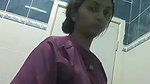 Cute babe in bathroom