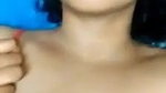 Cute girl making video