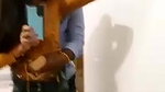 Lover in hotel mirror,boobs play and pussy fingering