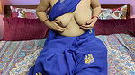 Fuck Desi Indian bhabhi in sexy blue saree fucked by big cock