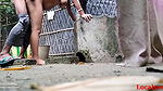 Desi village view nude bath