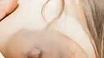 Beautiful girl showing