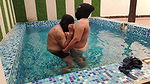 Komal was getting into the swimming pool for the first time, the Devar was getting down from behind, fucking in the water itse