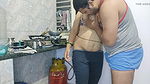 In kitchen romantic wife sex
