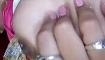 Desi girl showing het milky boobs and hairy pussy