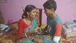 South Indian girl friend in Saree having fun with boyfriend