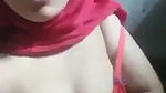 Beautiful Sexy Horny Hijabi Gf Pressing Boobs
