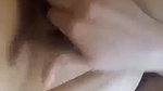 Striping in bathroom, and showing her