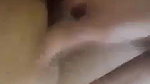 Striping in bathroom, and showing her