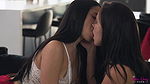 girlsonlyporn lets try kissing on christmas long