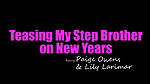 myfamilypies teasing my step brother on new years long