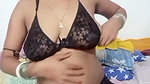 Bengali House Wife Puja Playing Her Milky Boobs and Huge Dildo