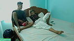 Desi collage girl fucking with friends brother! Hindi real sex