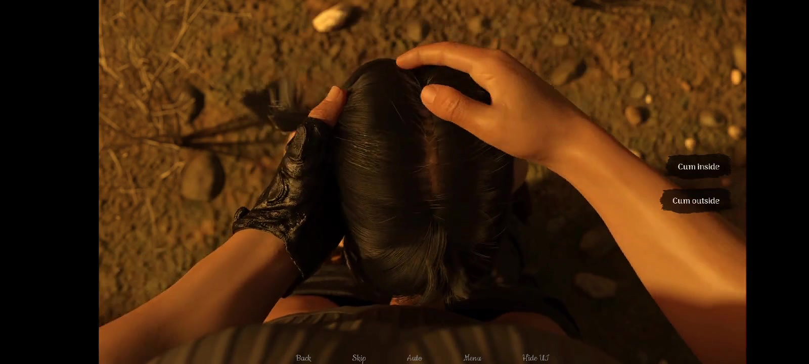 Blowjob in desert