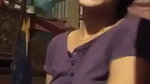 Beautiful girl showing