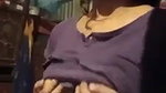 Beautiful girl showing