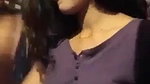 Beautiful girl showing