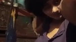 Beautiful girl showing