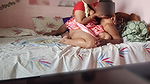Indian Housewife Sreejaa in blouse and saree Doggie style pussy creampie