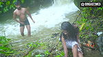 Desi Girl Sudipa Having Sex in the waterfall and gets cum in her mouth