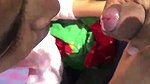 Beautiful girl handjob and blowjob