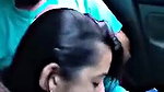 Superb beautiful Desi gf sucking in car like pro