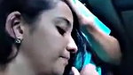 Superb beautiful Desi gf sucking in car like pro