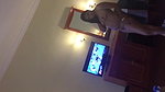 Dancing nude in hotel,