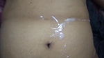 Sperm on Girl Stomach She Enjoyed
