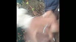 She Masturbated My Fat Cock in the Field