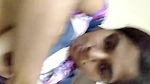 Hungry sexy face girl boob show mms vid