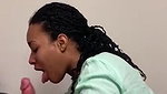 Blowjob by black girl at office to her white boss